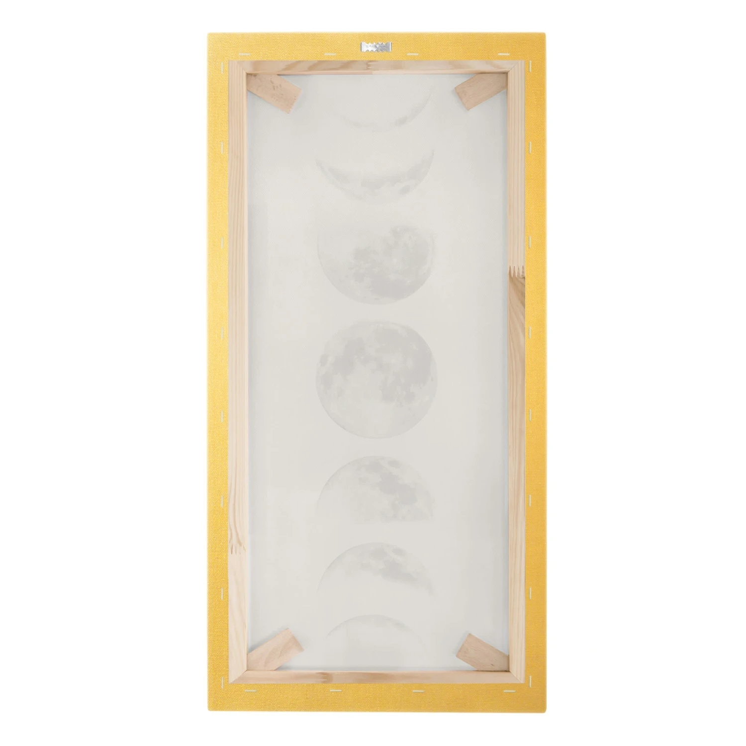 Leinwandbild Gold - Sieben Monde In Grau – Bild 8