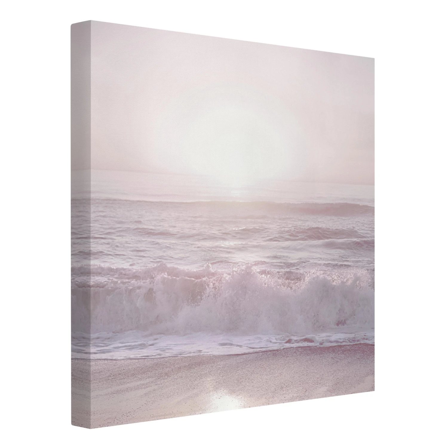 Leinwandbild - Sonnenuntergang In Zartem Rosa In Rosa – Bild 5