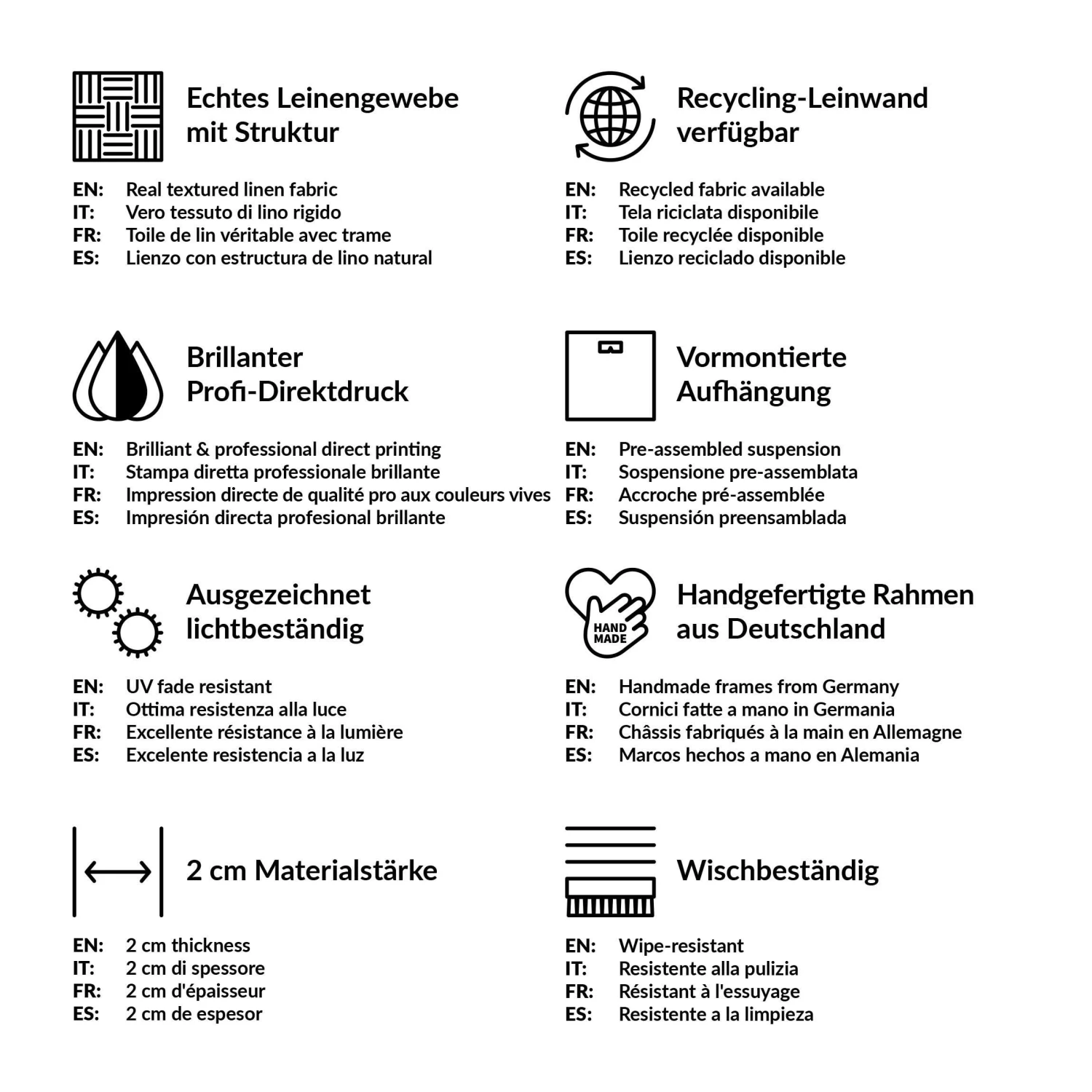 Leinwandbild - Sonnenuntergang In Zartem Rosa In Rosa – Bild 8