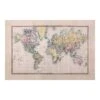 Vliestapete Smart - Vintage Weltkarte Um 1850 In Beige