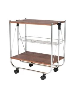 Wenko Servierwagen Dinett Deluxe Walnuss In Braun