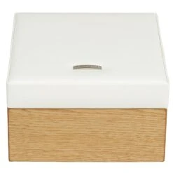 Wood Schmuckkoffer Leder 18 Cm In Creme
