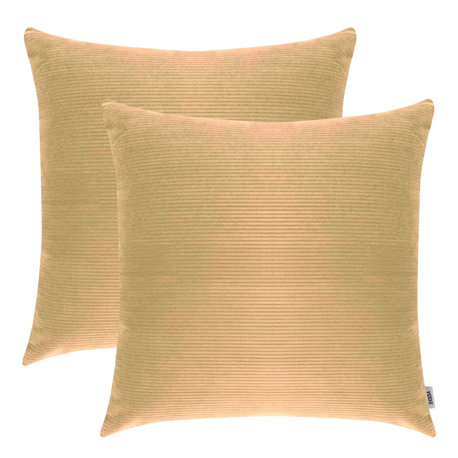 2er Set-Kissenhüllen Kissenbezug Jacquard-Schneewolltuch In Hellgelb