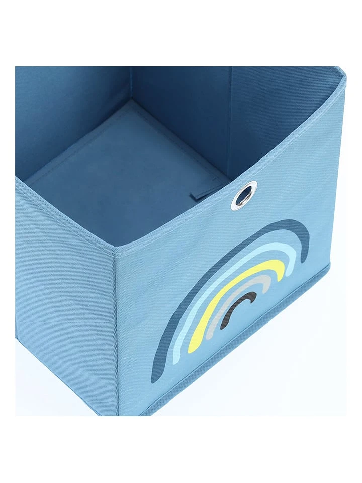 Aufbewahrungsbox "Blue Rainbow" In Blau - (B)28 X (H)28 X (T)28 Cm – Bild 3