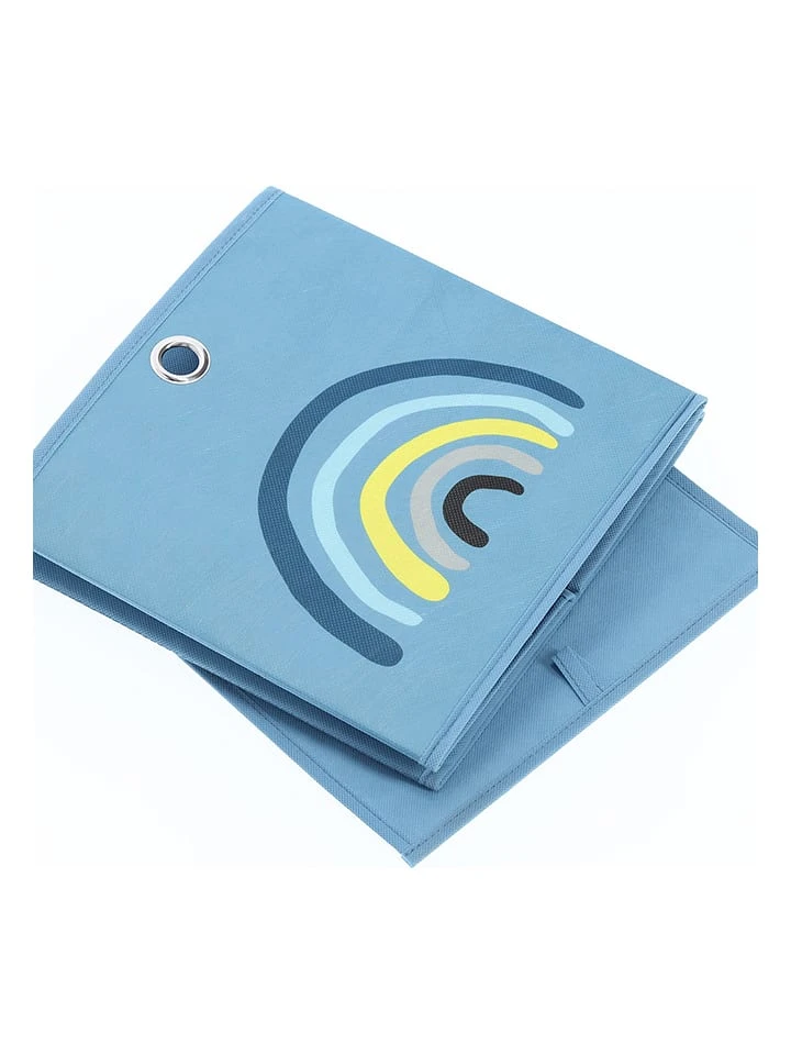 Aufbewahrungsbox "Blue Rainbow" In Blau - (B)28 X (H)28 X (T)28 Cm – Bild 4