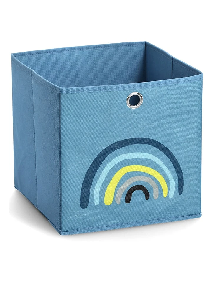 Aufbewahrungsbox "Blue Rainbow" In Blau - (B)28 X (H)28 X (T)28 Cm