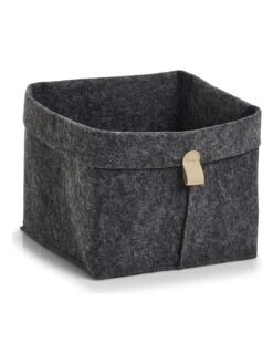 Aufbewahrungskorb In Anthrazit - (B)24 X (H)25 X (T)24 Cm