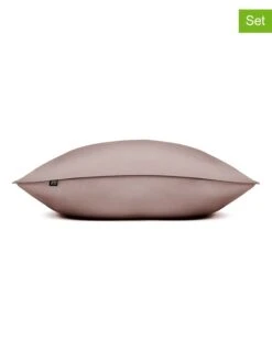 2er-Set: Mako-Satin-Kissenbezüge "Satinado" In Rosa