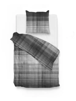 Flanell-Bettwäsche-Set "Marley" In Schwarz